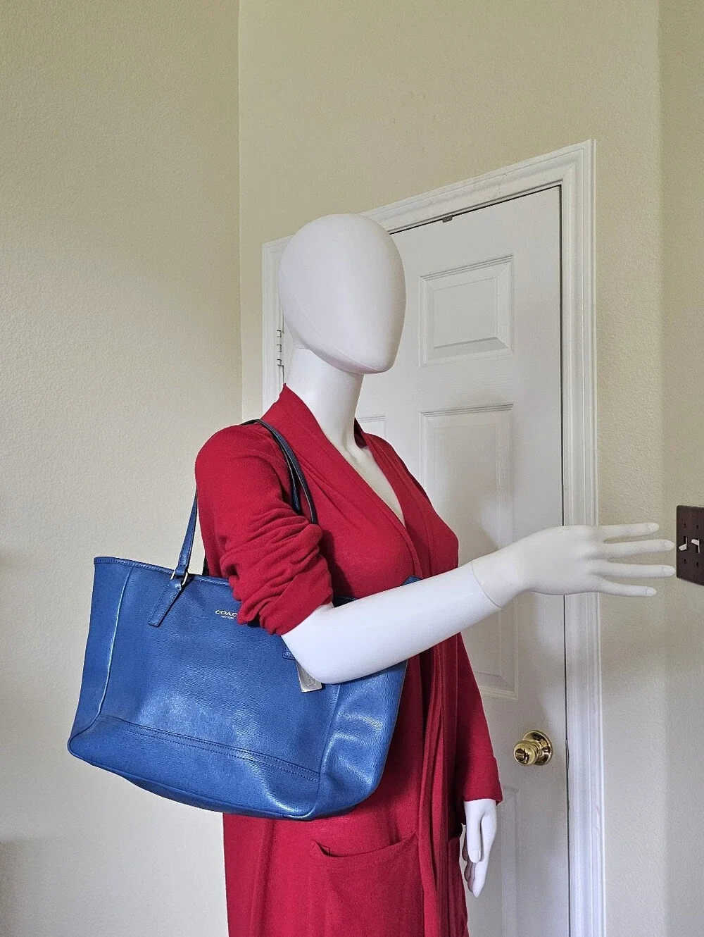 Coach Metro/City Saffiano Leather Tote